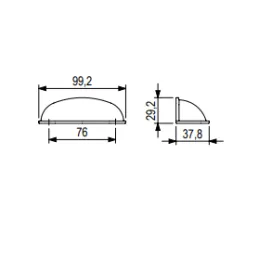 Ručka LION / Zlatno mat