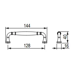 Ručka GIA / Starozlatna