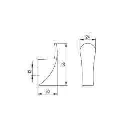 Vješalica FRANCE / Zlatno brušena
