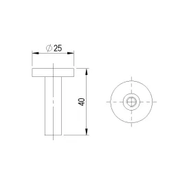Vješalica SIMPLO / Zlatno brušena