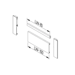 Prednji dio s relingom 1200 mm za unutarnju ladicu AXIS PRO H200 / Antracit