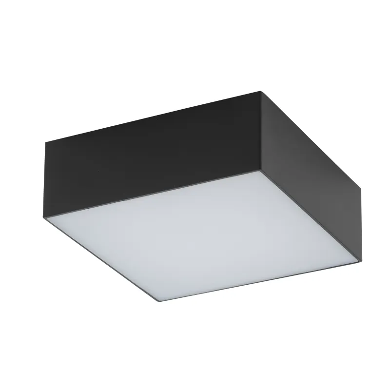 Stropno LED svjetlo LID SQUARE 110 mm / Crna mat