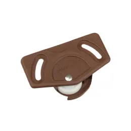 Set za klizna vrata gornja vodilica + donji kotačić UNIPOS / Tamno smeđa