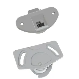 Set za klizna vrata gornja vodilica + donji kotačić UNIPOS / Siva