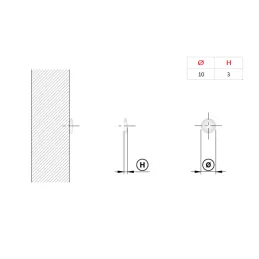 PVC samoljepljivi prigušivač 10 mm - 50 kom / Prozirno