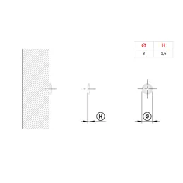 PVC samoljepljivi prigušivač 8 mm - 50 kom / Prozirno