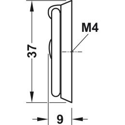 Ručka knopka VENTURA / Antički mesing