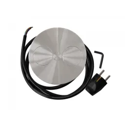 Električna utičnica Twister / Nehrđajući čelik