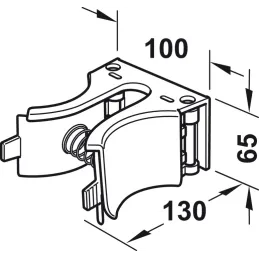 Pričvršćivač za visoke cipele i čizme / Siva