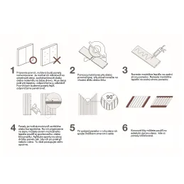 Lamelasti dekorativni profil ONDA / Prirodni hrast