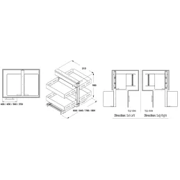 Kutni sustav MAGENTO UNIQUE / Antracit