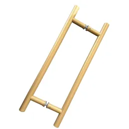 Obostrana ručka za vrata HOME / Zlatna strukturirana