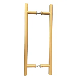 Obostrana ručka za vrata HOME / Zlatna strukturirana