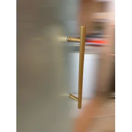 Obostrana ručka za vrata HOME / Zlatna strukturirana