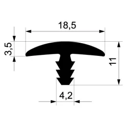 Udarni rub 18 mm / Bijeli
