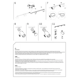 Stropno svjetlo MONO 4000 / Bijela mat