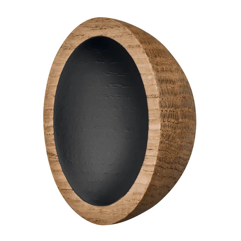 Drvena ručkica knop CLARETA / Hrast-Crna