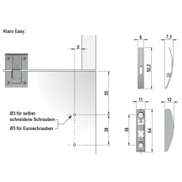 Sklopni mehanizam s užetom KIARO Easy / Sivi