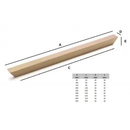 Ručka ELDORA / Brušena crna