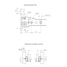 Obična klizna vodilica FGV / Crna