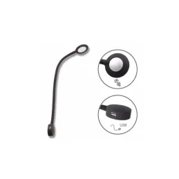 LED svjetlo za namještaj s USB punjenjem LADOS LED / Crna mat