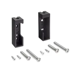 Set završetaka za vješalicu LUXE / Crna strukturirana