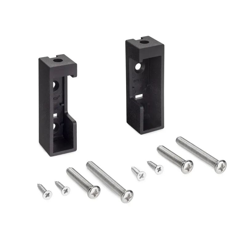 Set završetaka za vješalicu LUXE / Crna strukturirana