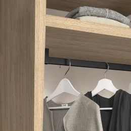 Set završetaka za vješalicu LUXE / Crna strukturirana