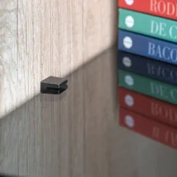 Držač staklene police EVO - 10 kom / Crna