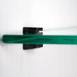 Držač staklene police EVO - 10 kom / Crna