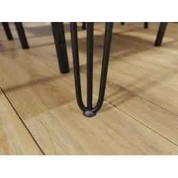 Podloge za noge stola HAIRPIN - 4 kom / Crna