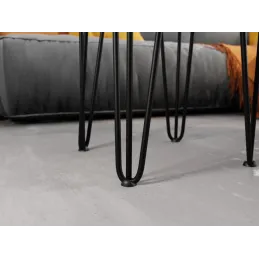 Podloge za noge stola HAIRPIN - 4 kom / Crna