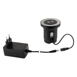 Izvlačna električna utičnica VENUX 1x USB A-C / Nehrđajući čelik