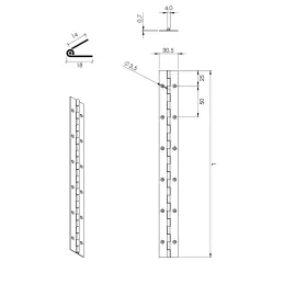 Piano zavjesa / Nehrđajući čelik