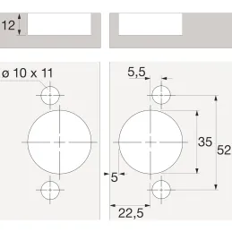 Zglob za preklopna vrata HETTICH