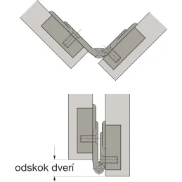 Zglob za preklopna vrata HETTICH