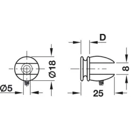 Držač police GRATE / Nehrđajući čelik