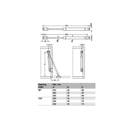Preklopni plinski klip HÄFELE