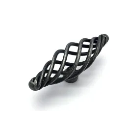 Ručka knopka VIRTUE / Crna patina