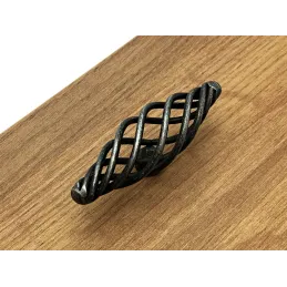 Ručka knopka VIRTUE / Crna patina