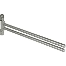 Okretna vješalica za ručnike DUPLO / Nehrđajući čelik