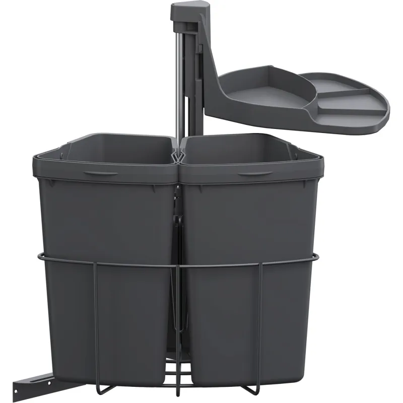Rotirajuća kanta za otpad ENVI Center 400mm 2x9 L / Antracit