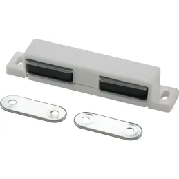 Dvostruki namještajski magnet / Bijeli