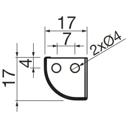 LED svjetlo za utičnicu sa senzorom RONDO / Aluminij