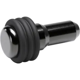 Policijski nosač za staklo s brtvom LANNA 5mm / Crni nikal - 10 kom