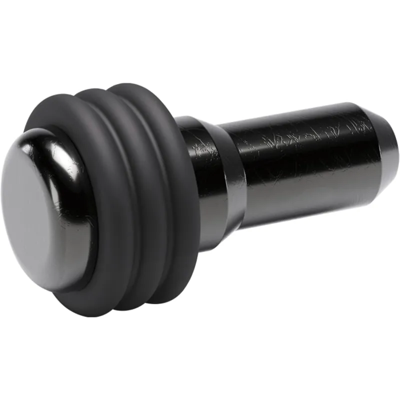 Policijski nosač za staklo s brtvom LANNA 5mm / Crni nikal - 10 kom