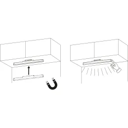 LED svjetlo ispod ormarića MAGNOLIA / Antracit