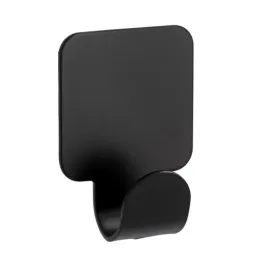 Samoljepljiva vješalica QUADRO UNO / Crna mat