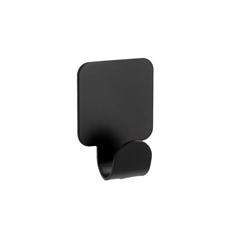 Samoljepljiva vješalica QUADRO UNO / Crna mat