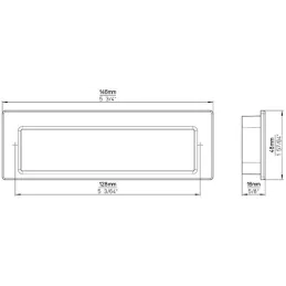 Utor za ugradnju MALI LONG / Brušeni nikal